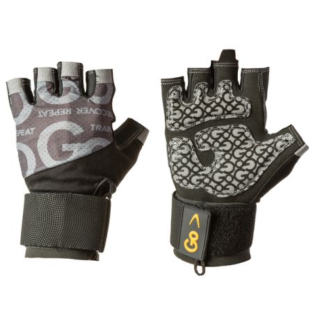 GOFIT(R) GOFGFGTCWM MED WRIST WRP GLV BLK/GRY